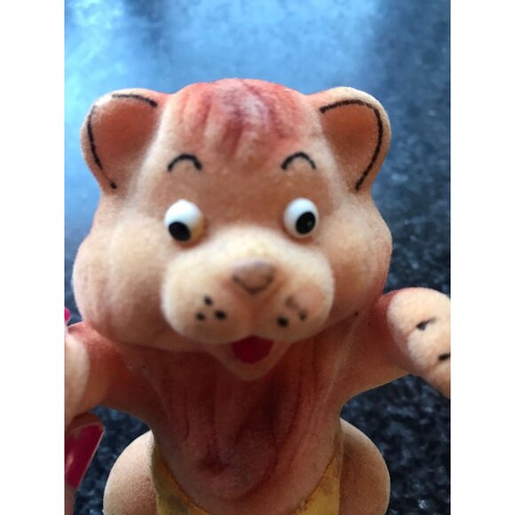 Vtg Knickerbocker Joy Of A Toy Wind Up Felt Lion Made In Japan 4 1/2" - Picture 9 of 10